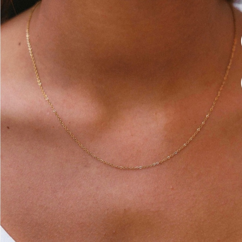 Thin stainless steel necklace